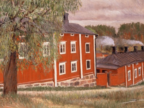 [:fi]Malmin yksityinen kuurojenkoulu Porvoossa, osoitteessa Kankurinkuja 5. Sävele Angervo, öljymaalaus, 1913.
[:en] Malm’s private school for the deaf in Porvoo, on Kankurinkuja 5. Sävele Angervo, painting in oil, 1913.
[:sv] Malms privata dövskola i Borgå på adressen Vävaregränd 5. Sävele Angervo, oljemålning, 1913.